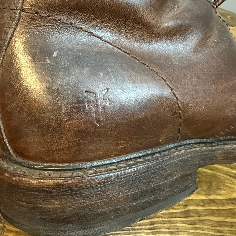 Classic Men's Frye Leather Boots Distressed Traditional/Heritage Style Boot 11.5 - Picture 11 of 11